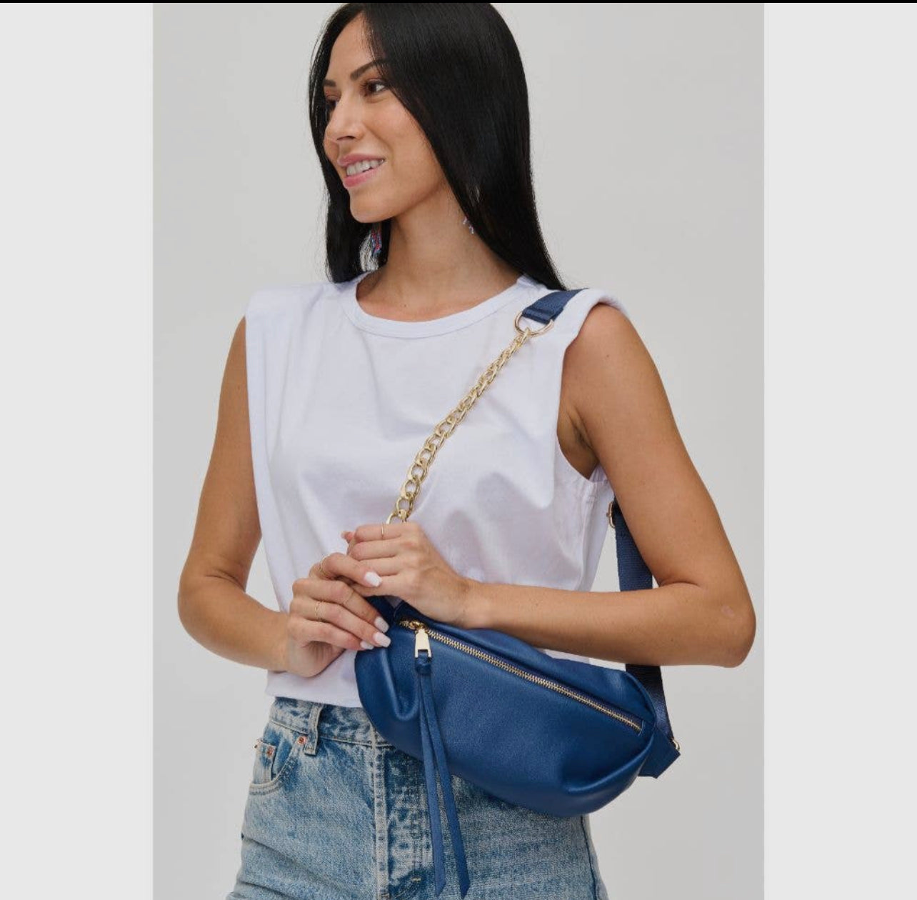 Celine Belt Bag In Blue