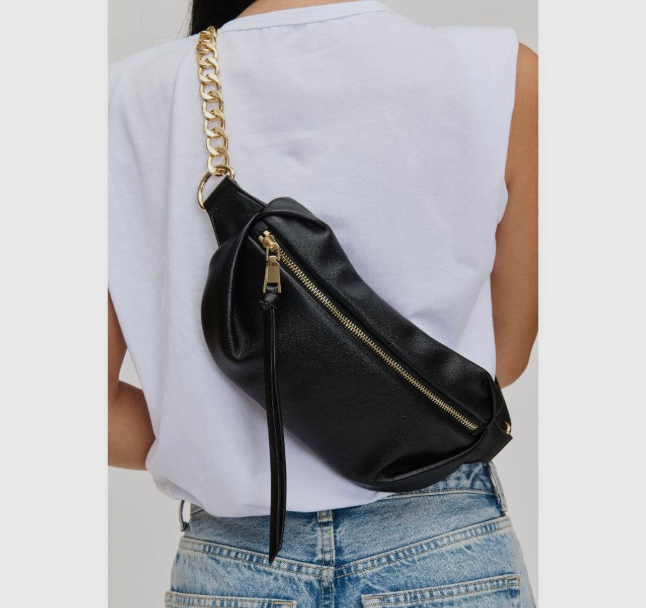Celine Belt Bag In Black