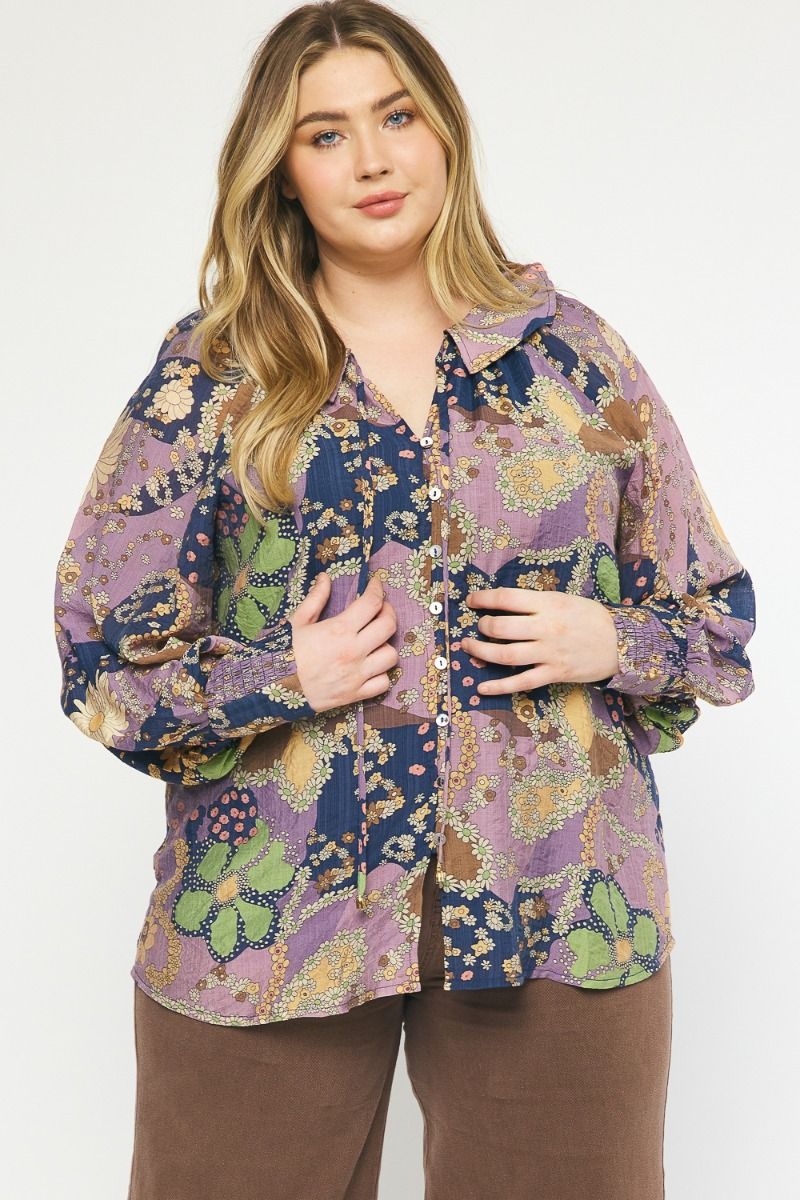 Plus One: Feelings Towards Fall Floral Top