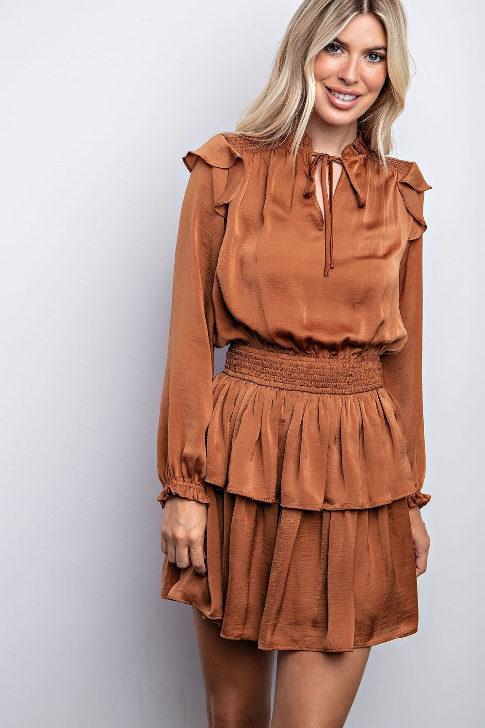 Camel: Swing And Twirl Over Here Dress