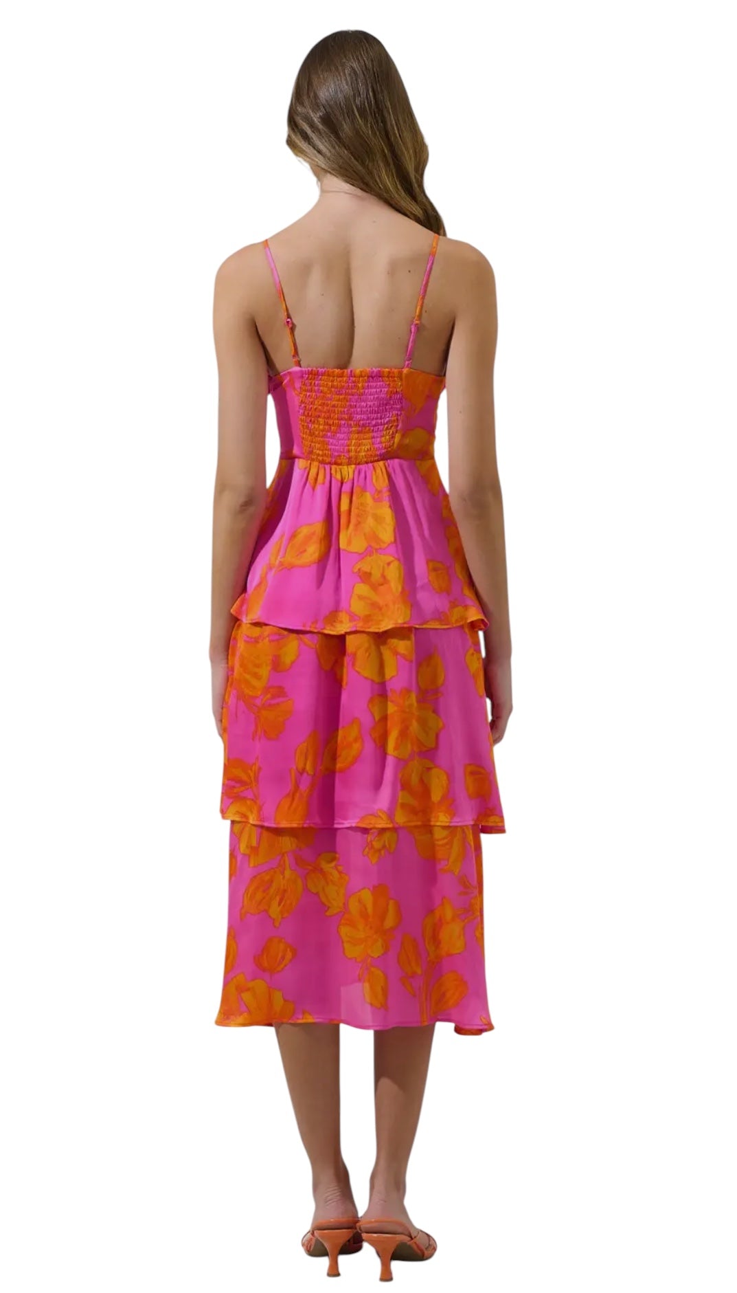 Hold Me Close Neon Orange Dress