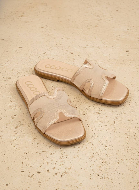 The Bridgette Champagne Sandal