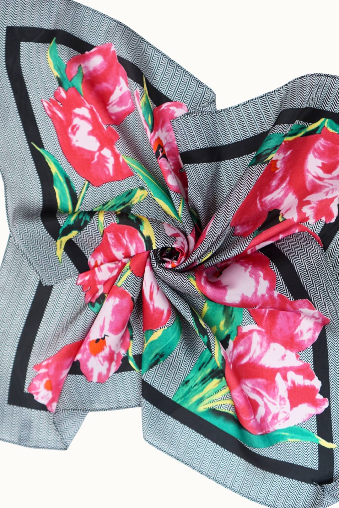 Satin Neckerchief: Flowers