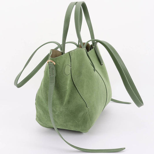 The Mel Suede Tote: Ocean