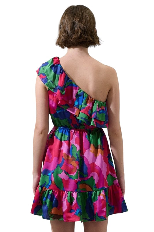 Stride In Style One Shoulder Dress
