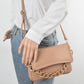 The Addie Flap Bag: Red