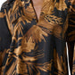 Endless Goals Brown Mix Print Blouse