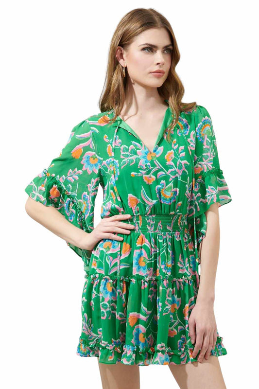 In The Tropics Green Dress