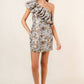 Sky Is The Limit Jacquard Dress