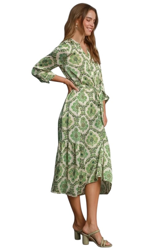Sweet Surprise Green Mix Dress