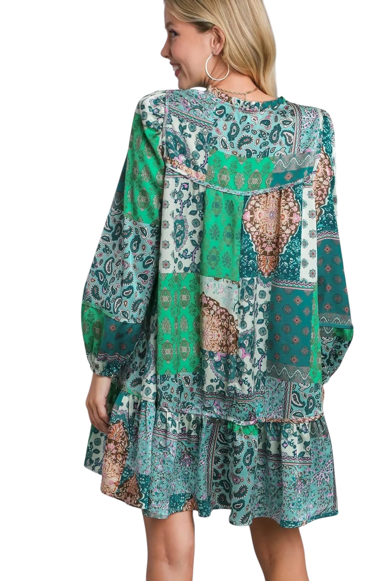 Shine Through Winter Green Dress