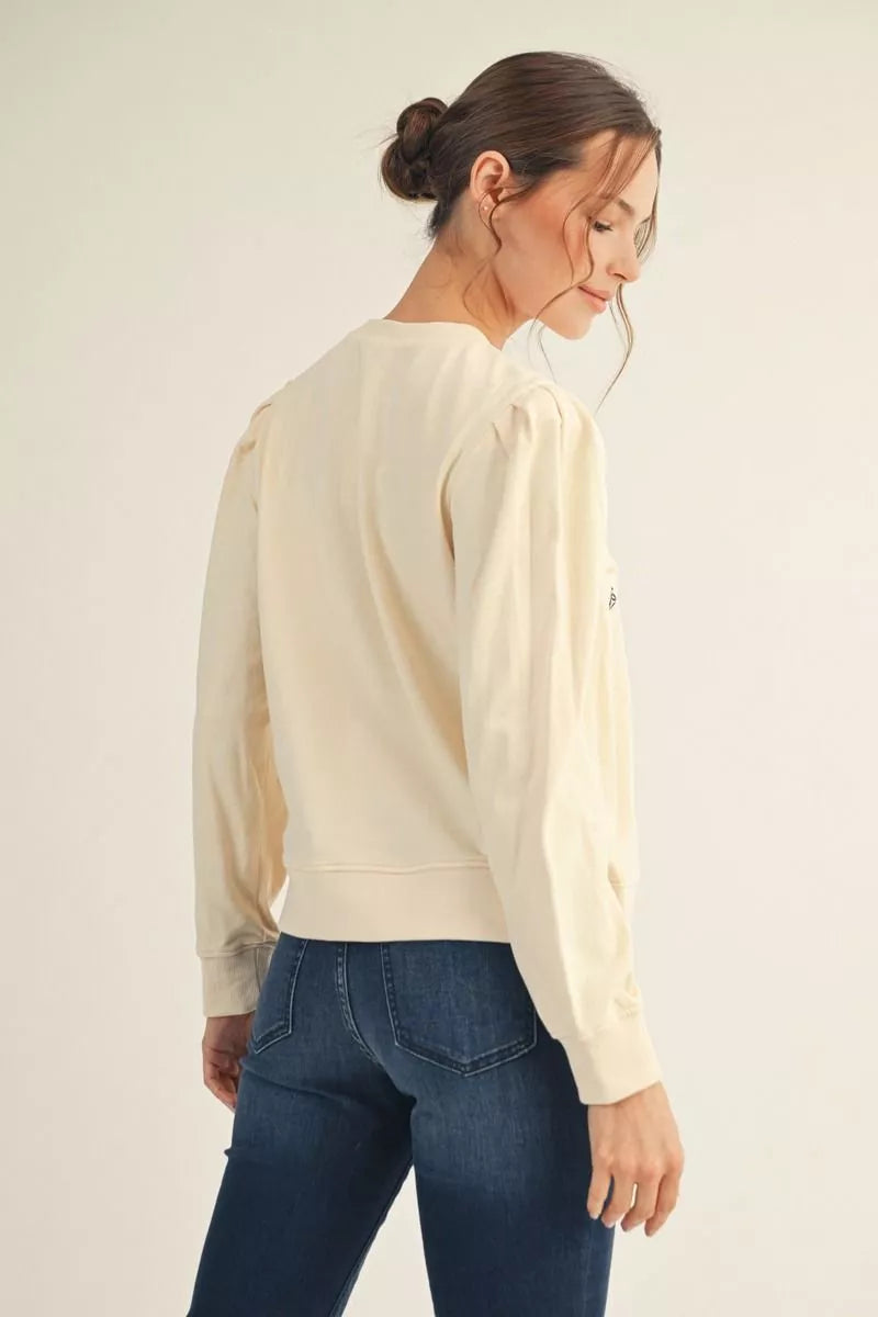 Cream Martini Top