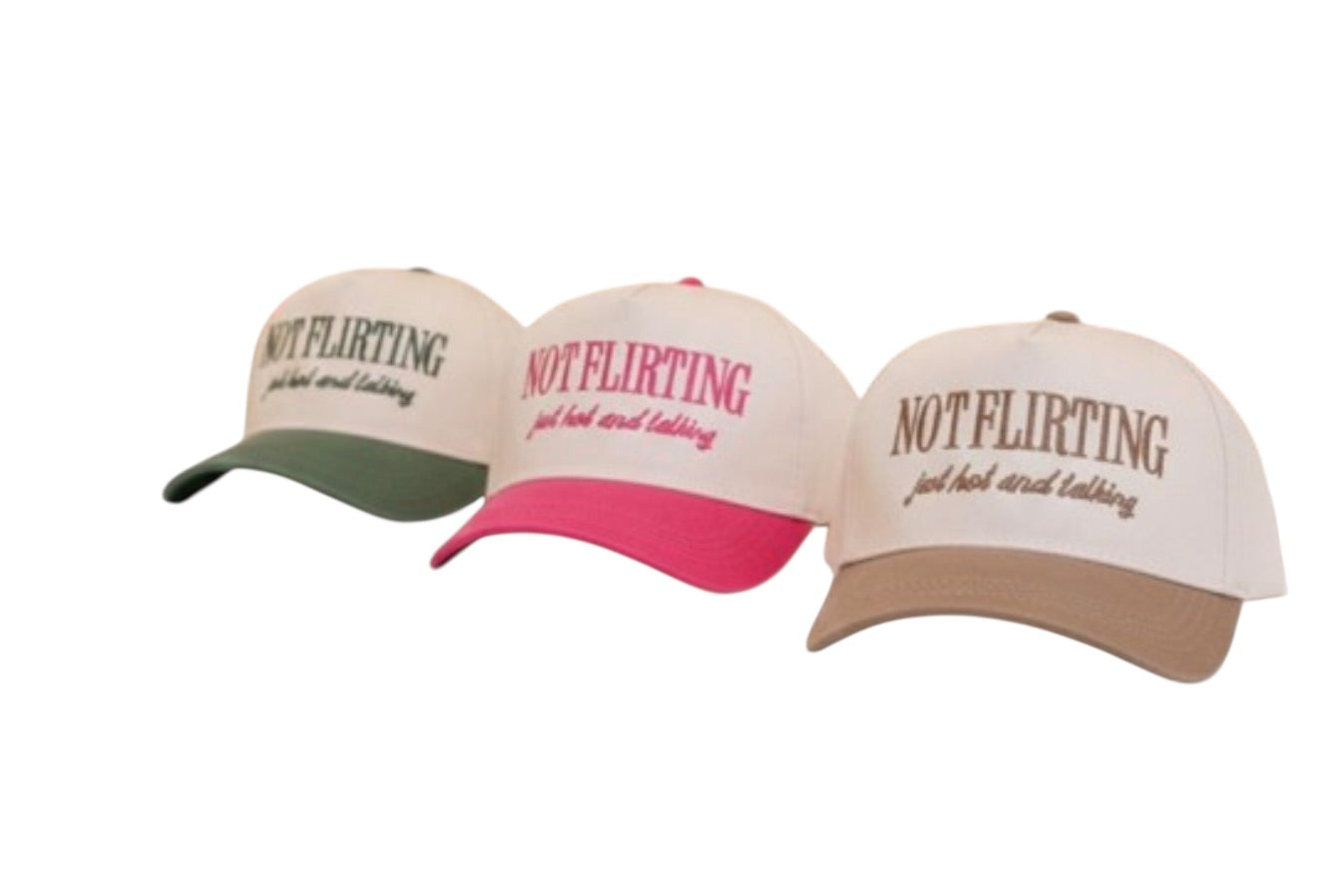 Stitched Not Flirting Hat