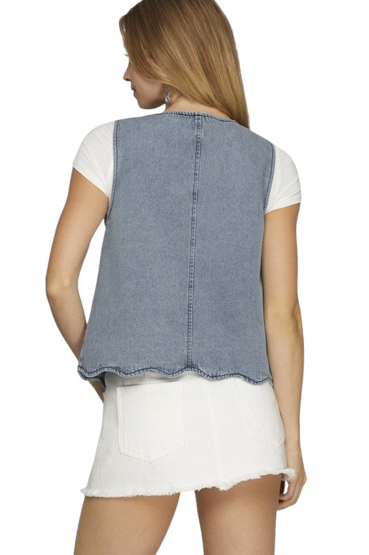 Give In To The Denim Vest