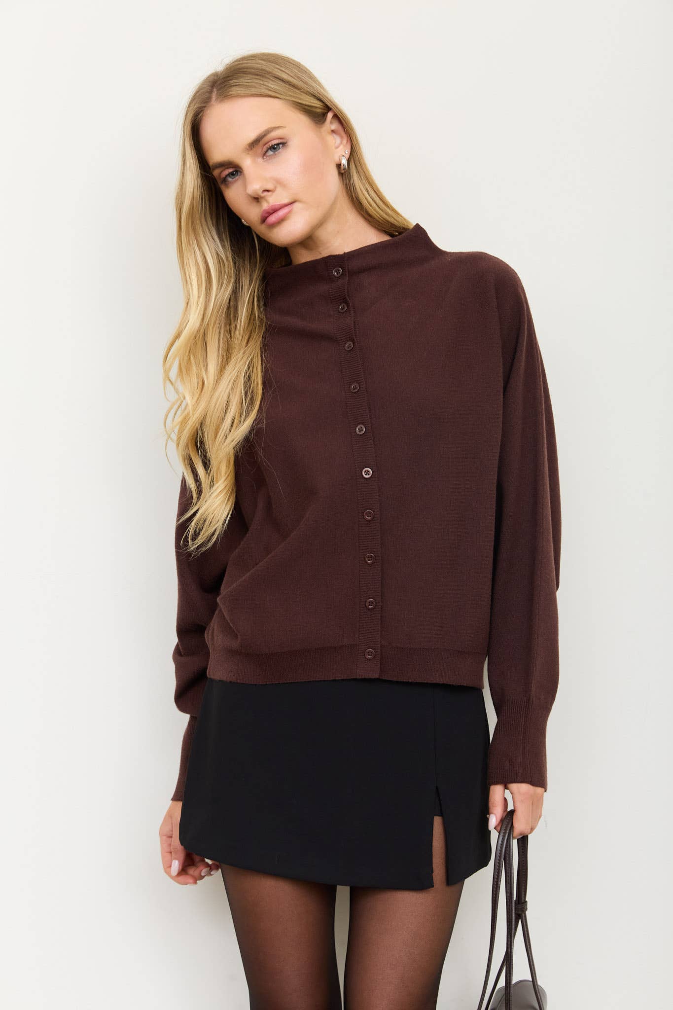Back In Big Spring Brown Cardigan