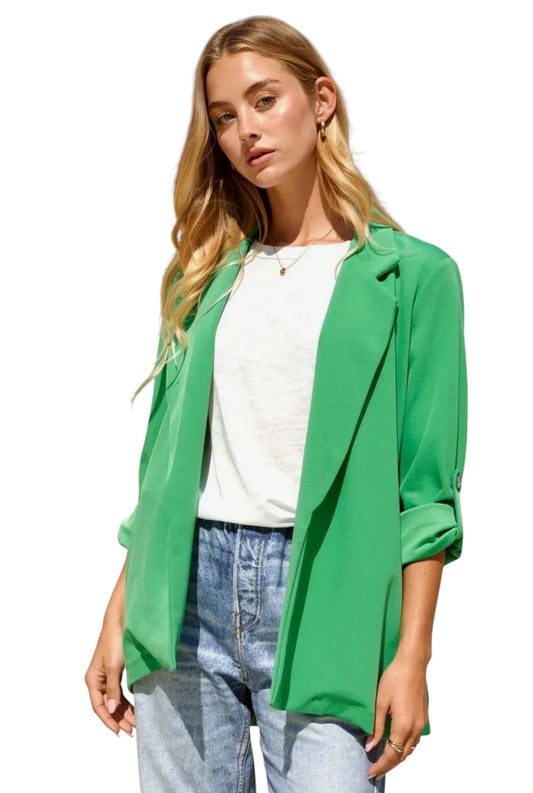 Off The Map Kelly Green Blazer