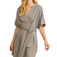 Stone Pleated Dress