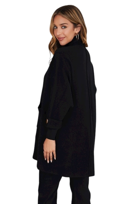 Watch Her Reign Black Cardigan