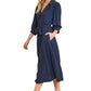 It Just Clicked Navy Midi Dress