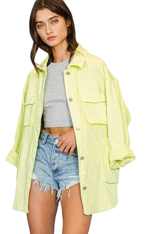 Well Of Course Lime Jacket