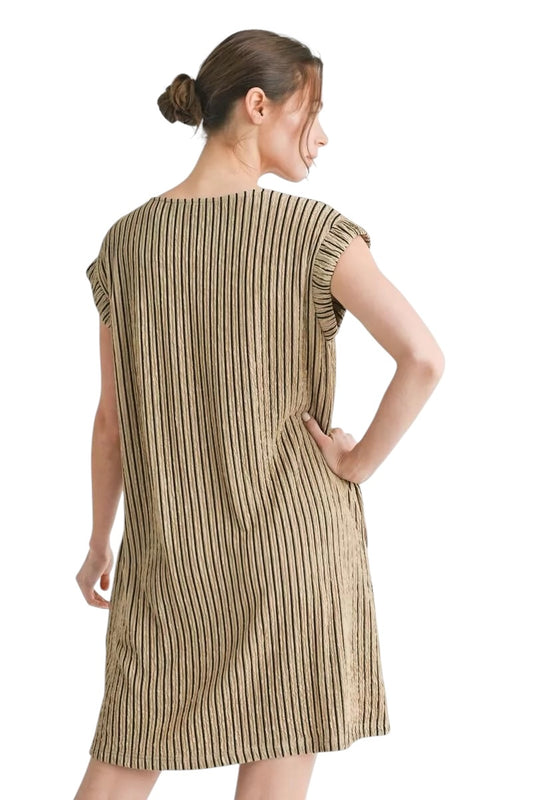 Brought By Grace Taupe Dress