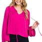 Ready For The Charm Satin Top
