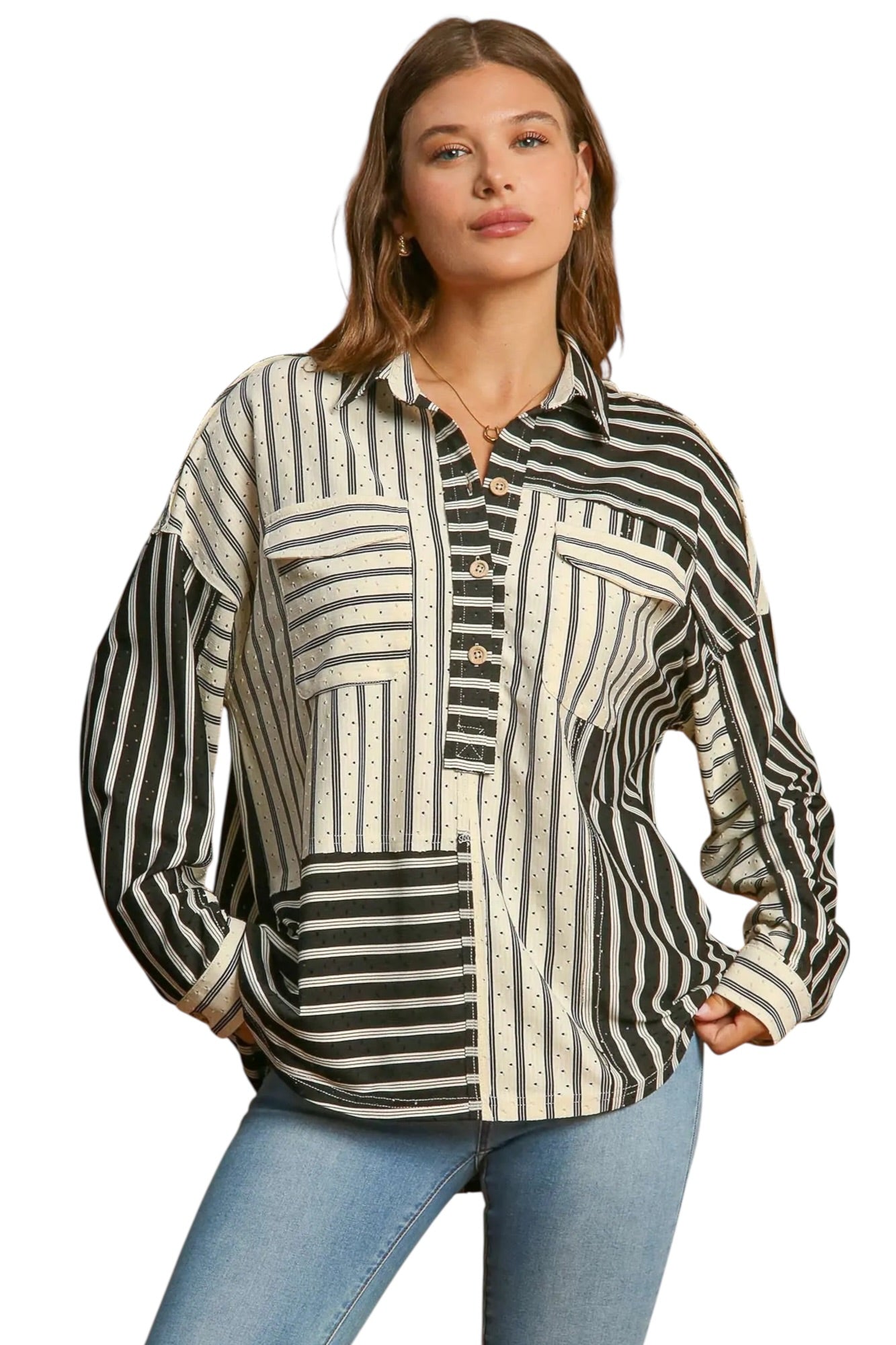 Saved The Work Day Stripe Top