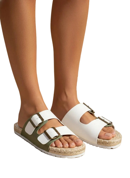 The Daisy Sage Sandal