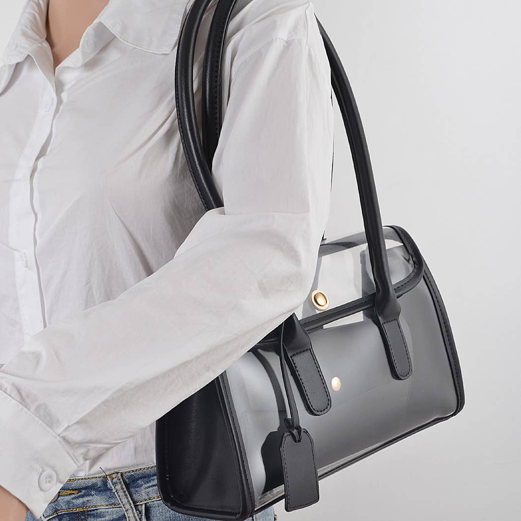 The Celine Clear Bag: Red