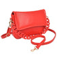 The Addie Flap Bag: Red