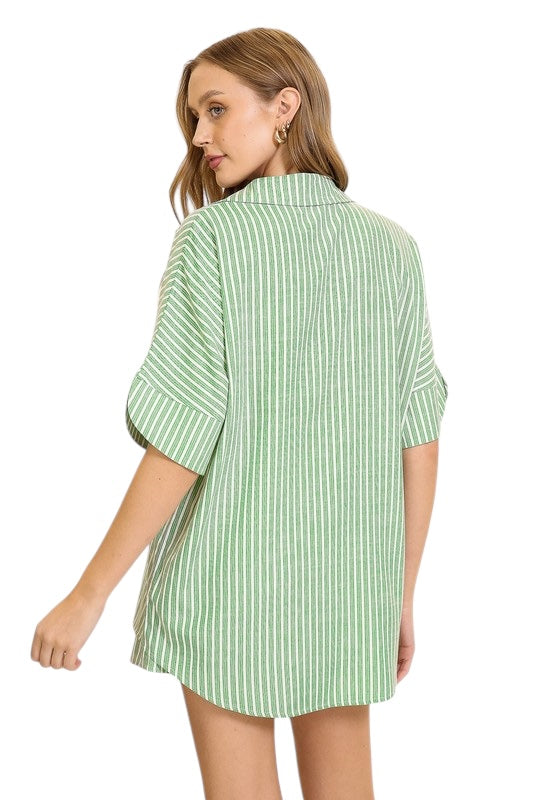 Setting The Scene Green Top