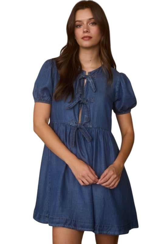 All For Me Chambray Dress