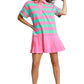 The Tough Get Going Pink Mix Dress
