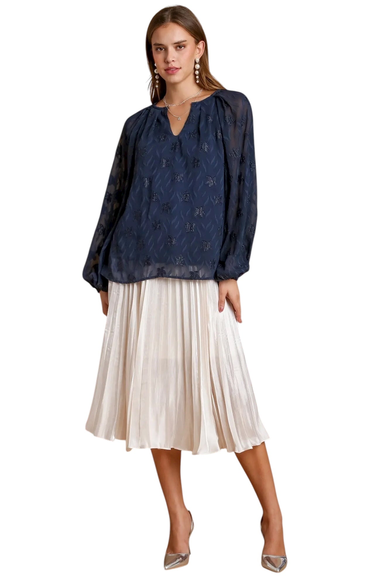 On The Scene Navy Top