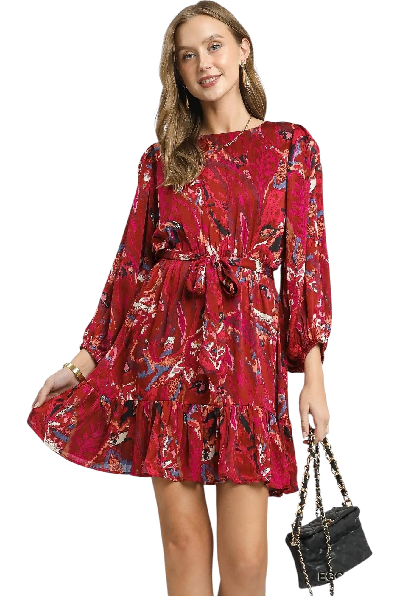 Excited To Dance Wine Dress