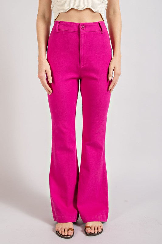 CAN'T HELP IT PINK FLARE PANT