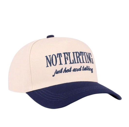 Stitched Not Flirting Hat