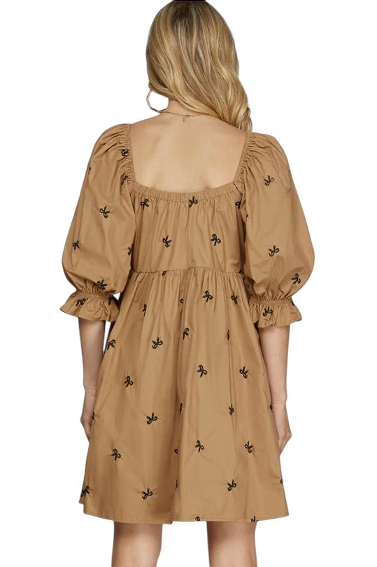 Win Your Chance Taupe Dress