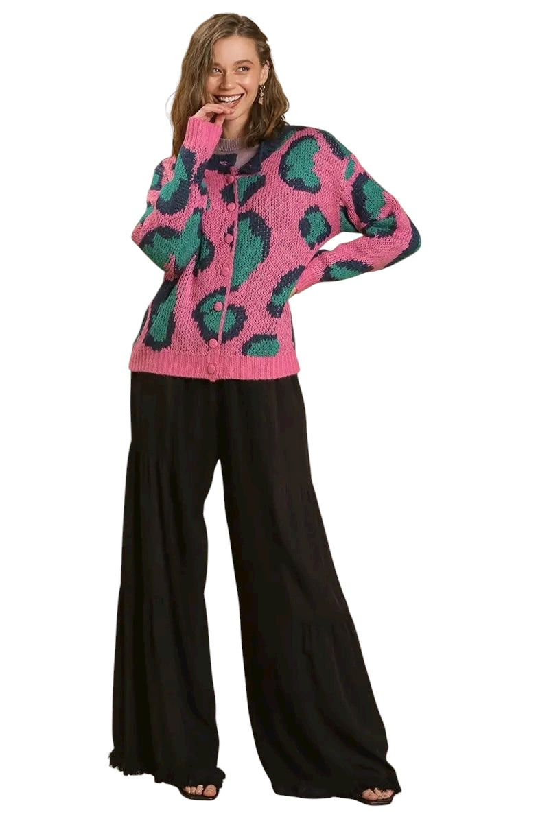 Wild About You Pink Cardigan
