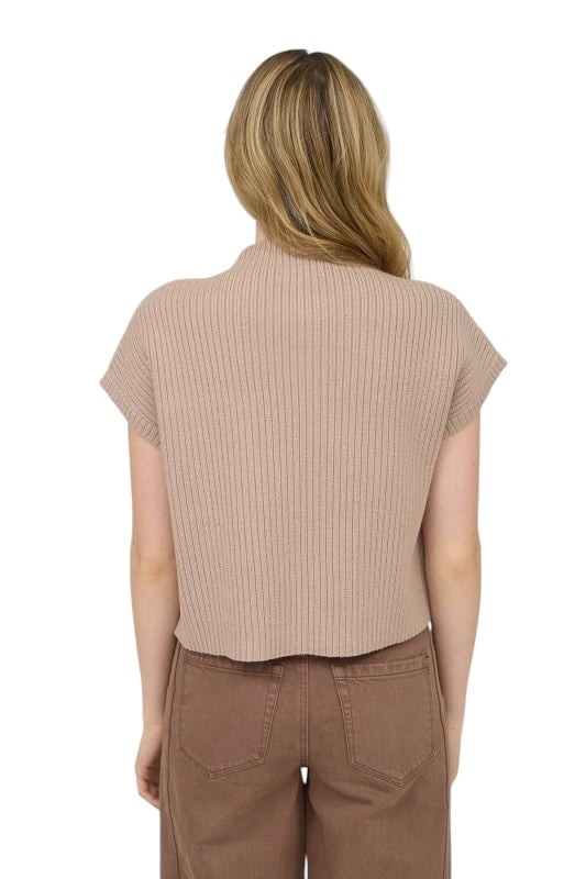 All Is Calm Taupe Top