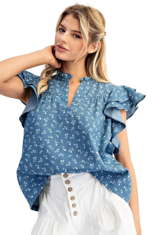 Sweet Denim Moments Top