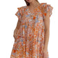 Travel With Me Orange Mix Dress