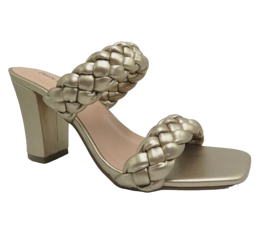 The Ariana Gold Heel