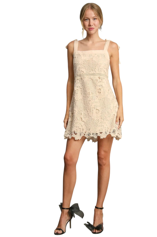 Steal The Show Cream Dress