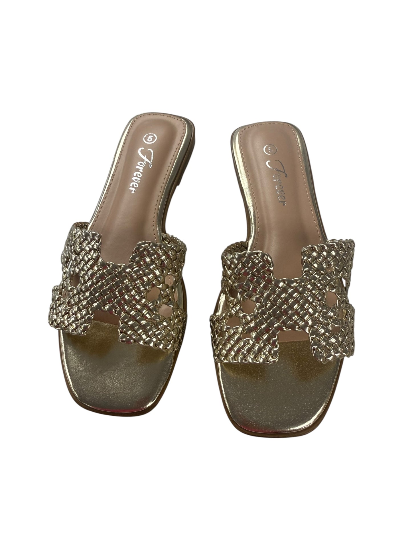 The Gladys Gold Sandal