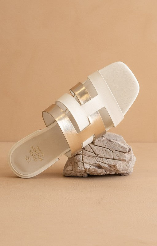 The Presley White Sandal