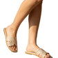The Bridgette Champagne Sandal