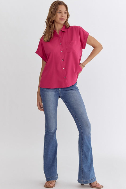 Blessed To Be Here Pink Top