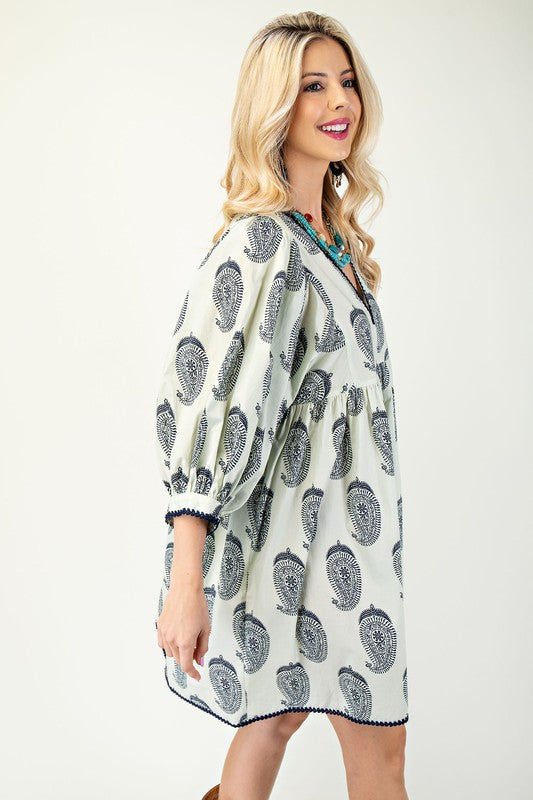 Shopping Around Cream Dress