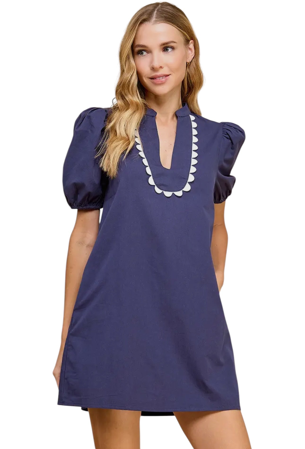 Teach Me The Way Navy Dress